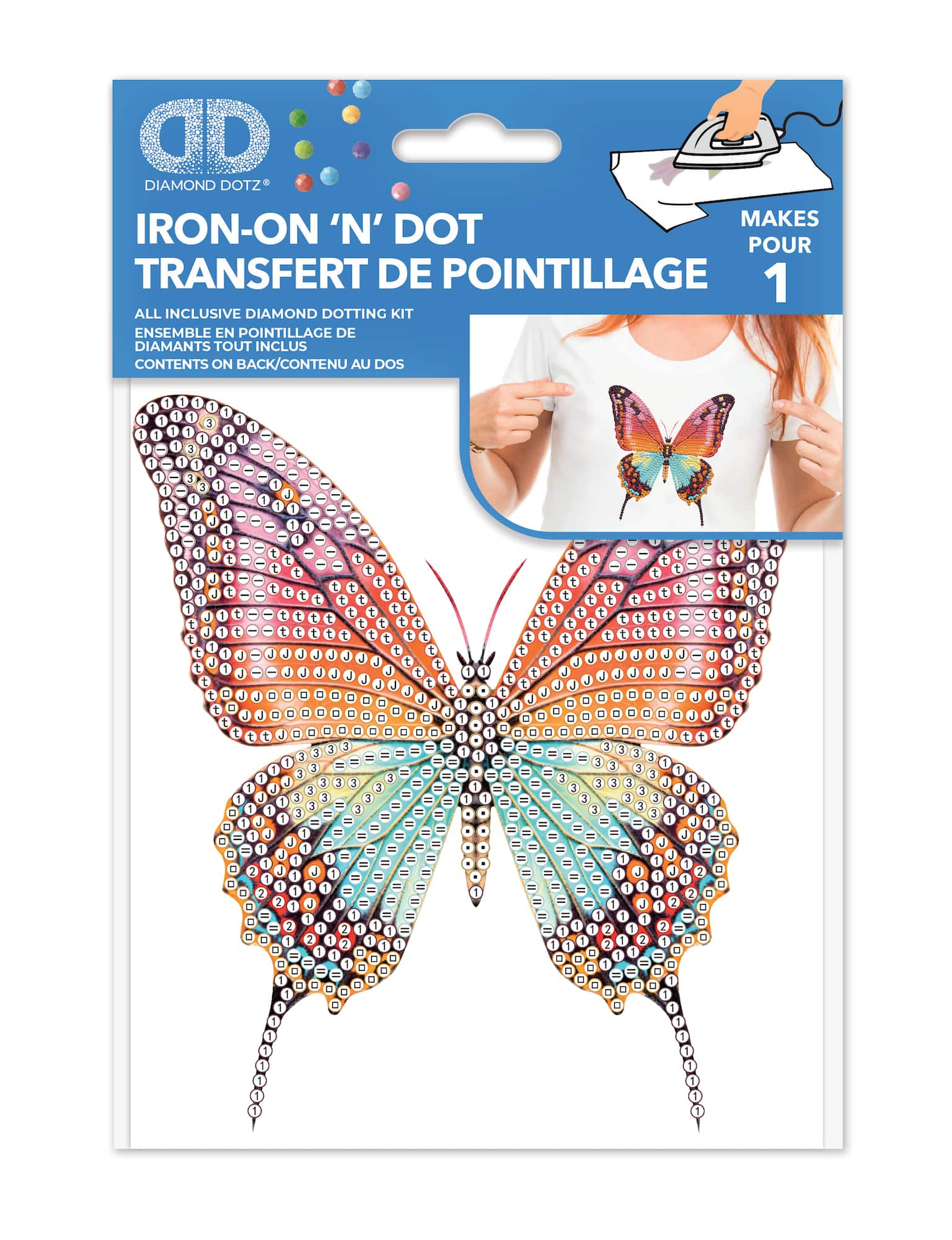 Diamond Dotz® Butterfly Iron-On 'n' Dot Kit